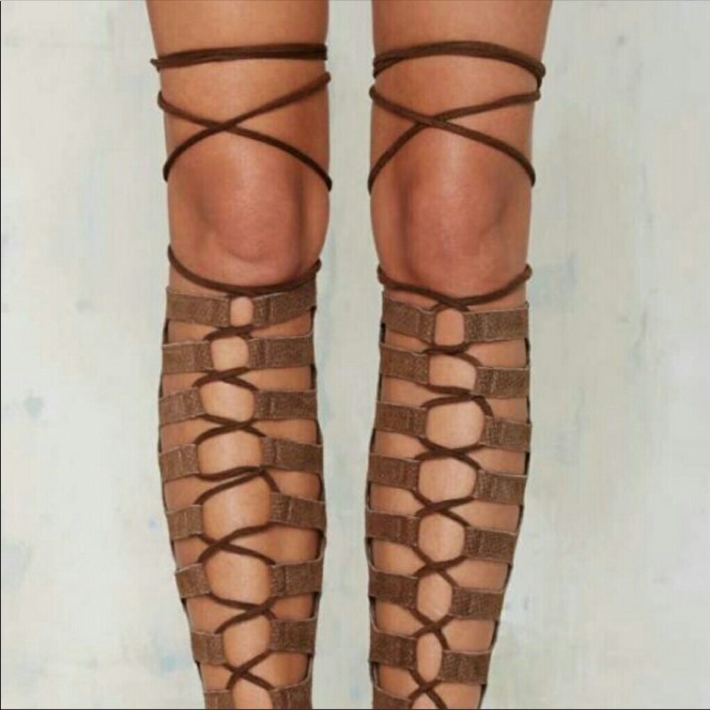 Jeffrey Campbell Thigh High Gladiator sandals 7.5